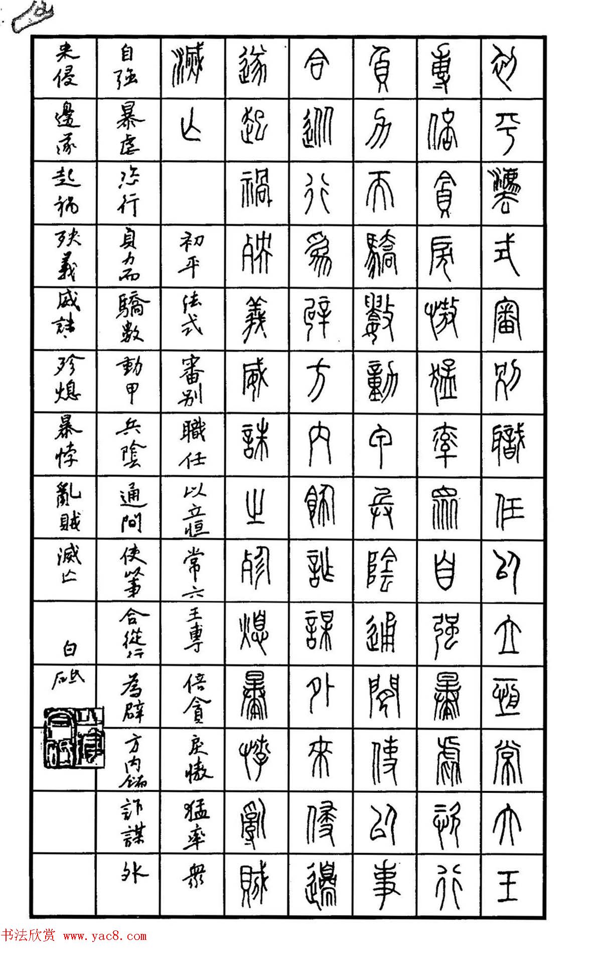 钢笔书法作品集《篆书名家精品欣赏》