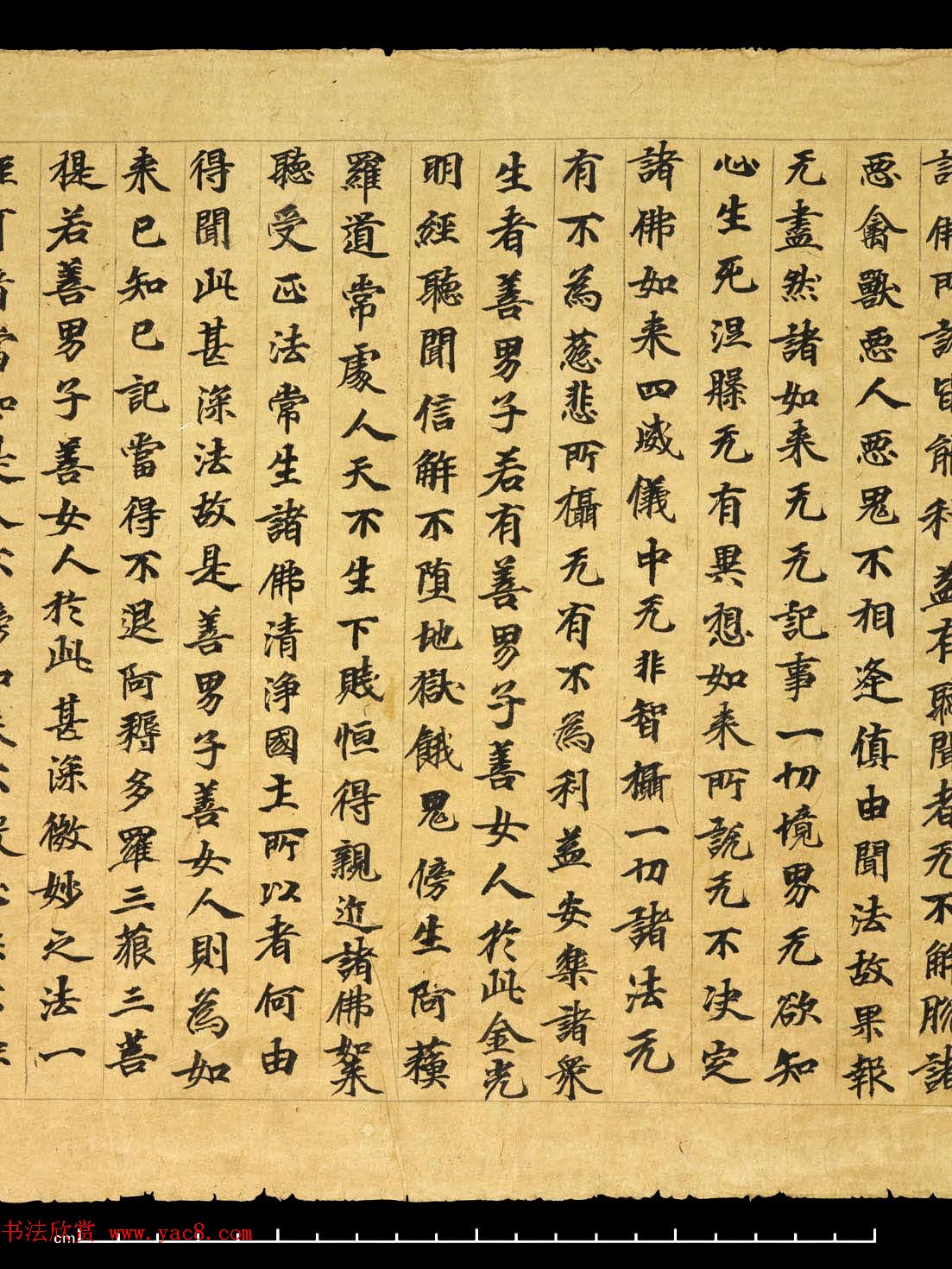 敦煌精美书法《金光明最胜王经卷第二》国图藏