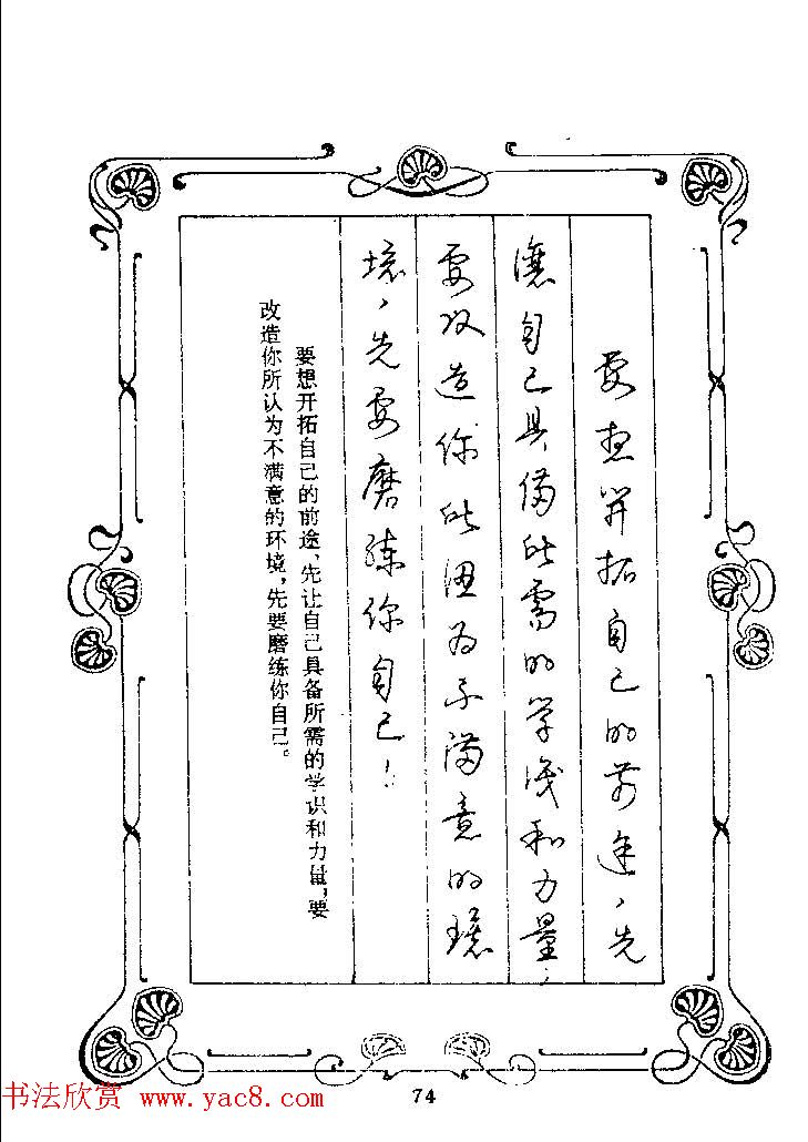 赵忱硬笔书法字帖《罗兰小语钢笔书法》