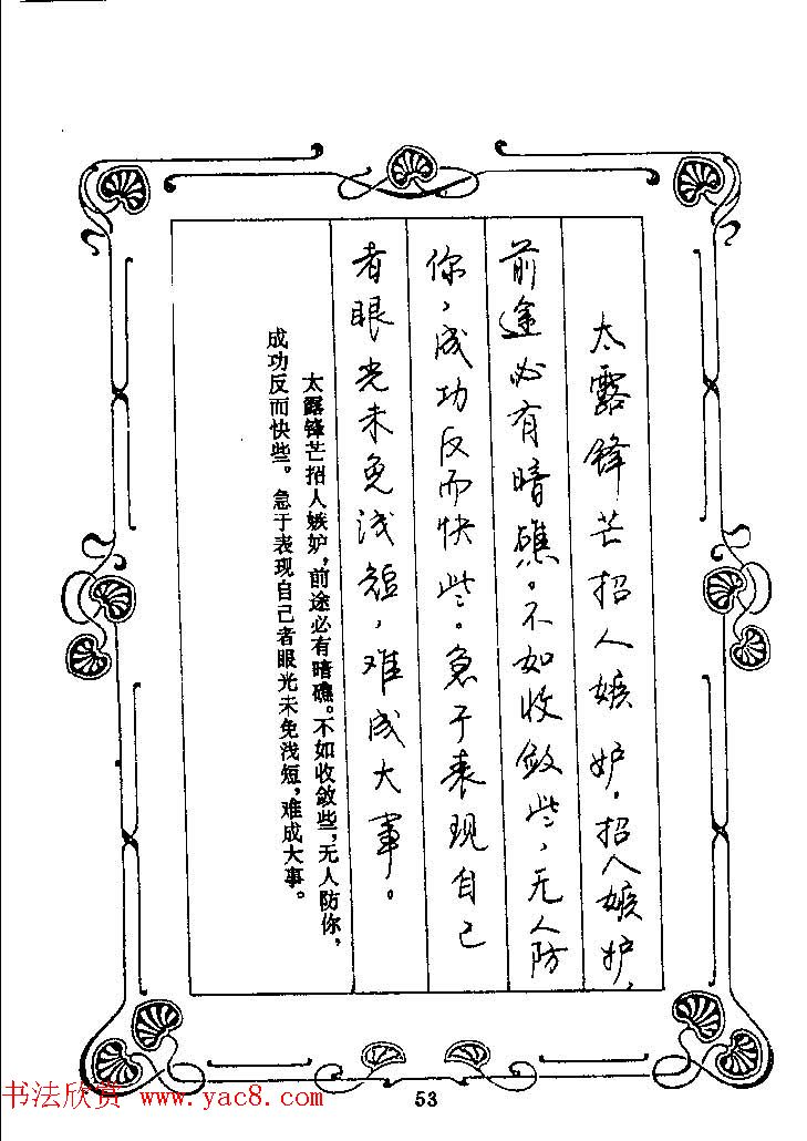 赵忱硬笔书法字帖《罗兰小语钢笔书法》