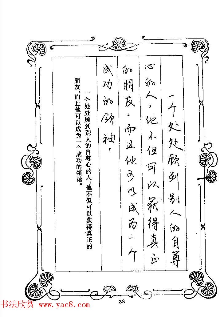 赵忱硬笔书法字帖《罗兰小语钢笔书法》