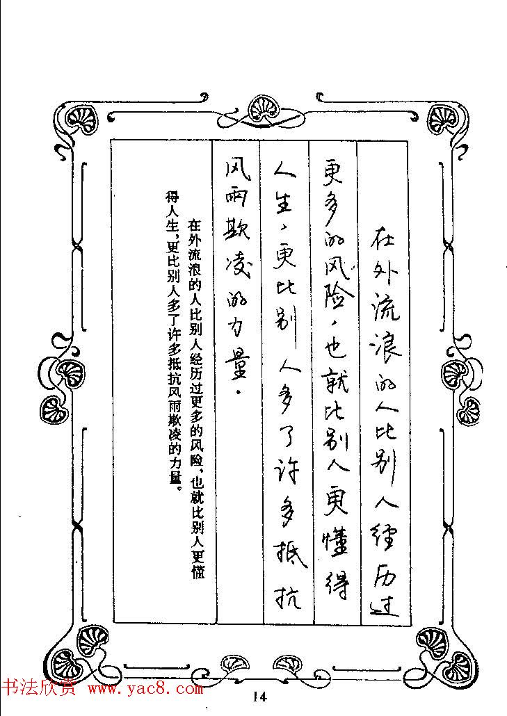 赵忱硬笔书法字帖《罗兰小语钢笔书法》