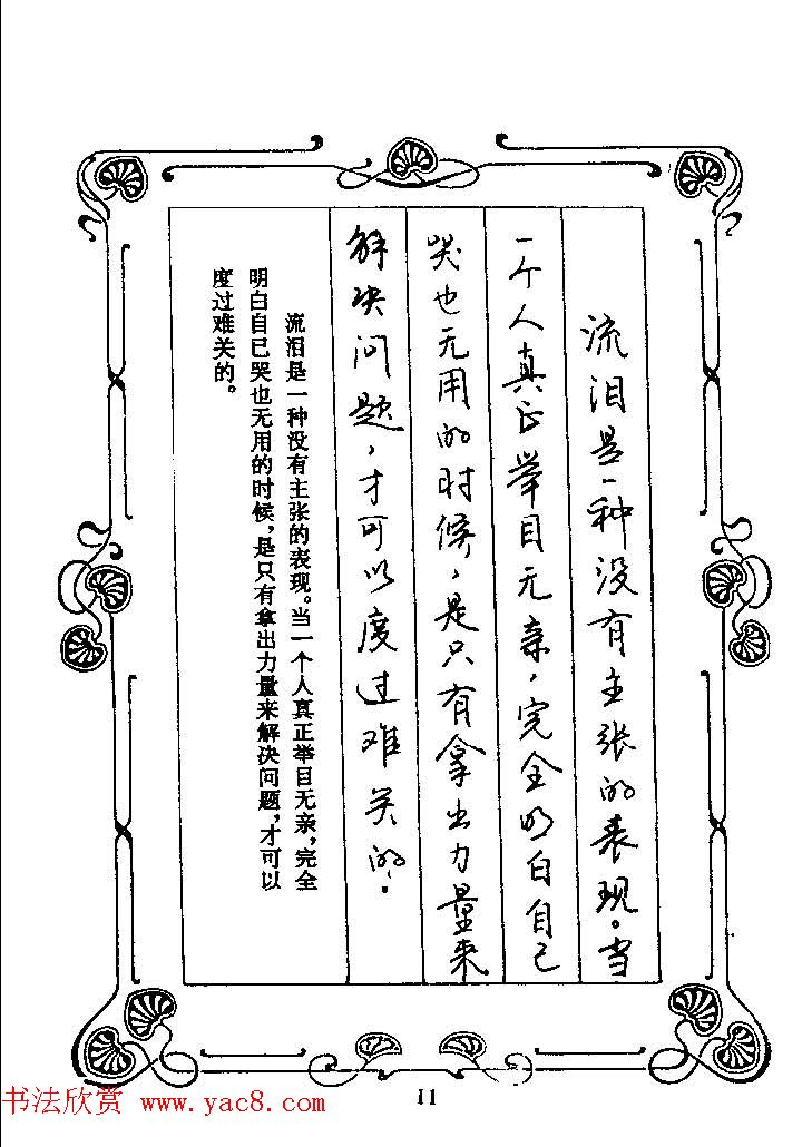 赵忱硬笔书法字帖《罗兰小语钢笔书法》