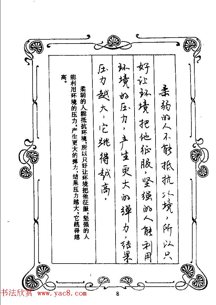 赵忱硬笔书法字帖《罗兰小语钢笔书法》