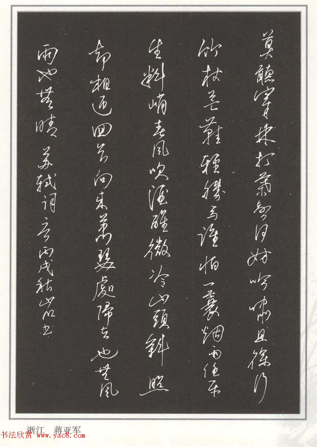 硬笔书法作品集《草书名家精品欣赏》