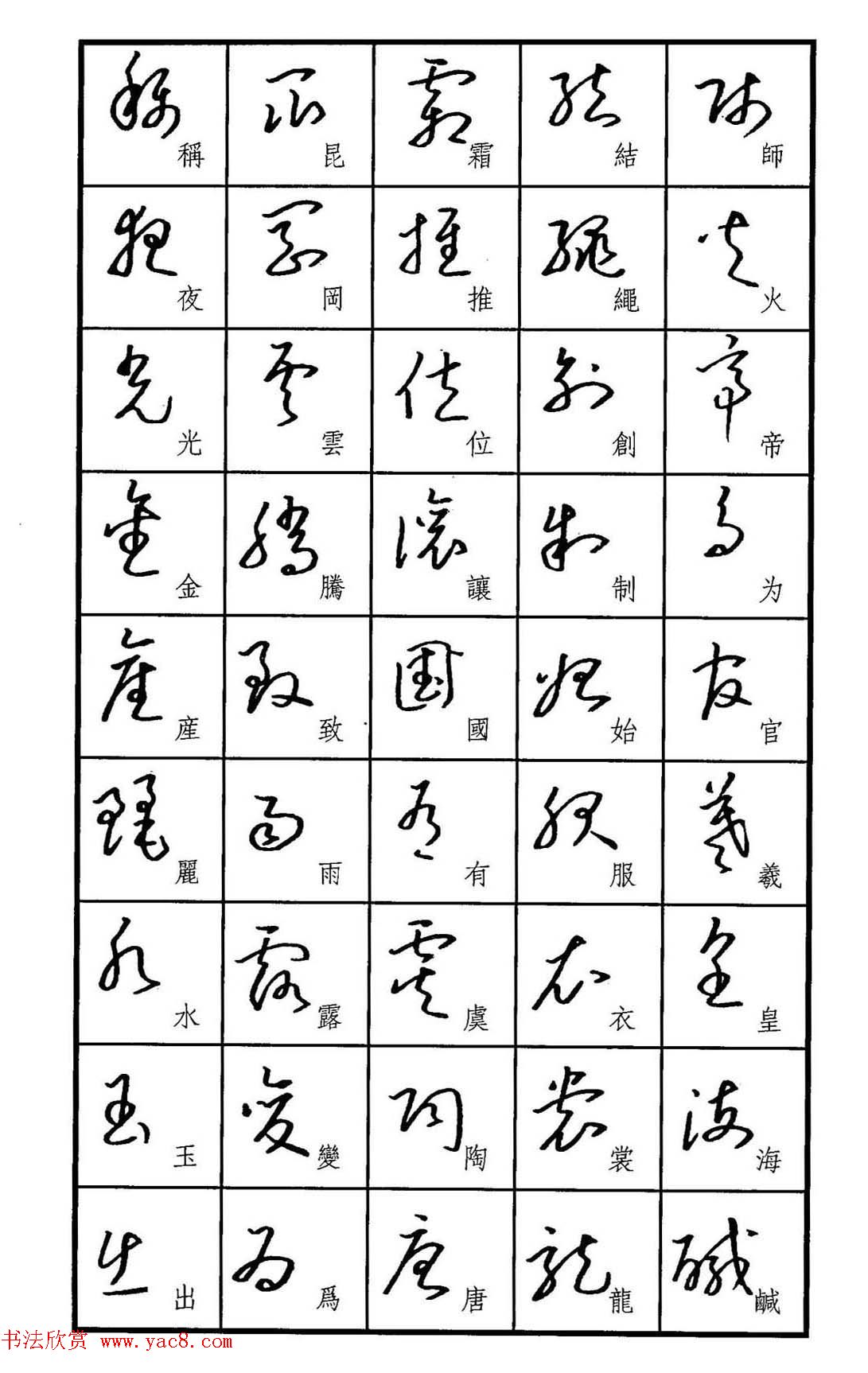 梧桐钢笔书帖《标准草书范字》