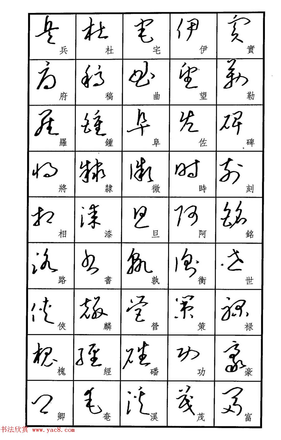 梧桐钢笔书帖《标准草书范字》