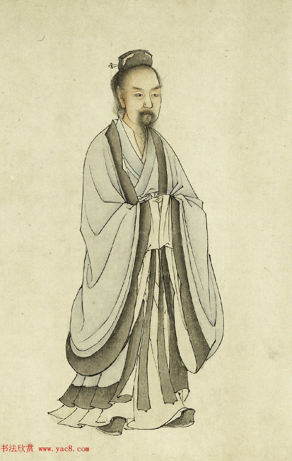 元代华祖立玄门十子图吴炳行楷写传合卷