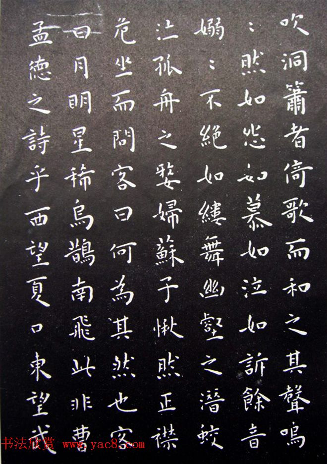 明代王宠小楷书法《前后赤壁赋》