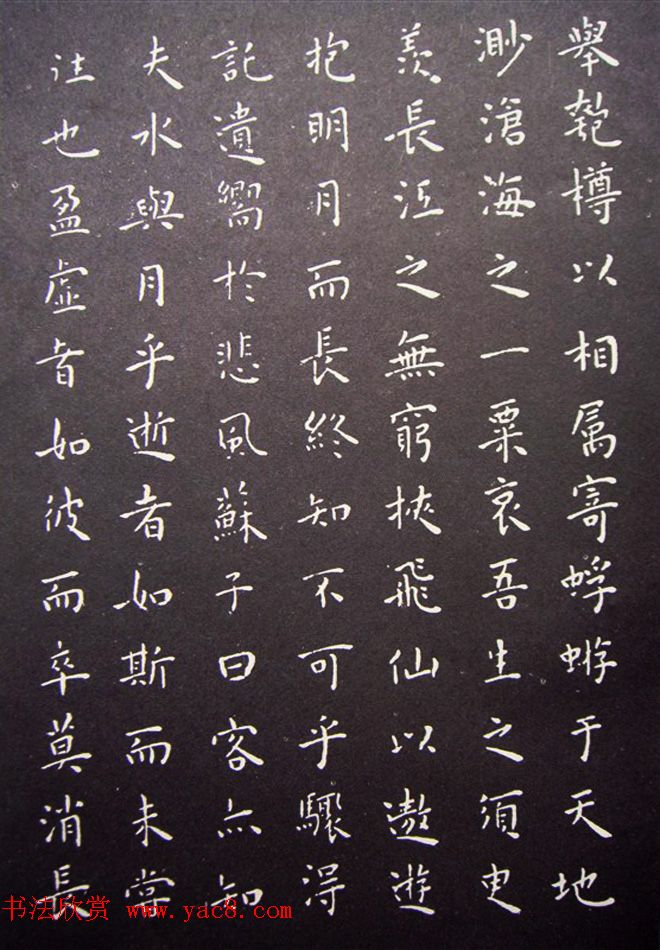 明代王宠小楷书法《前后赤壁赋》