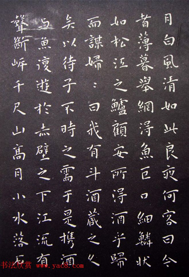 明代王宠小楷书法《前后赤壁赋》