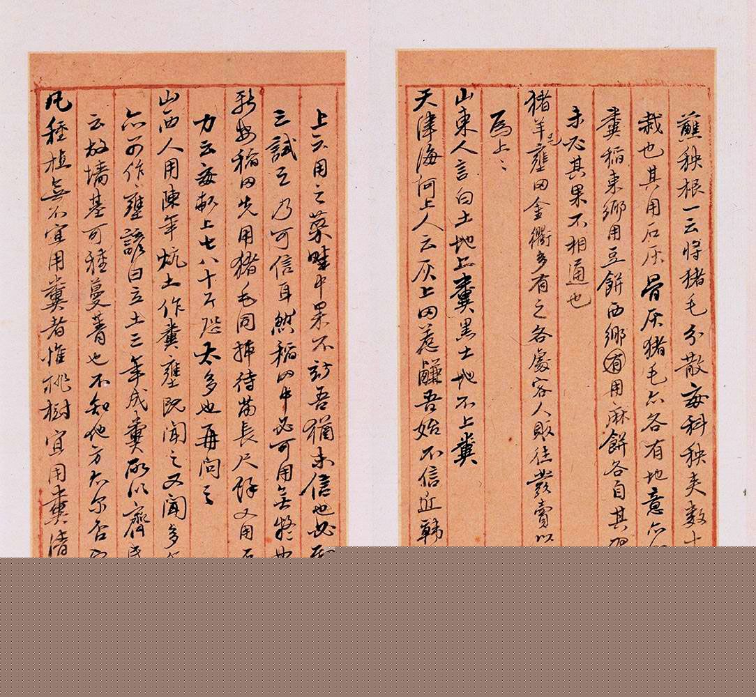 明代徐光启手迹欣赏《农政全书札记册》 明代徐光启手迹欣赏《农政全书札记册》