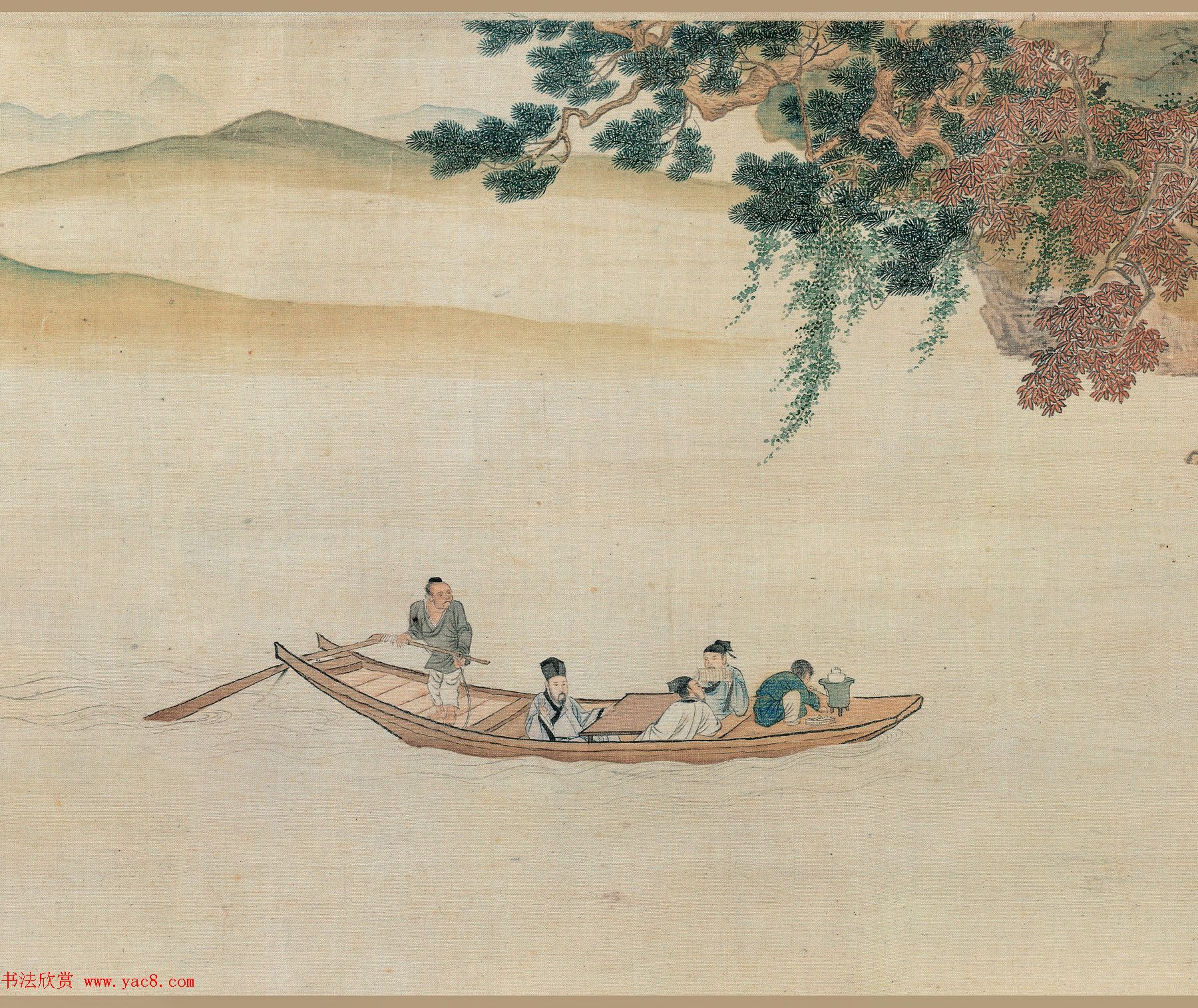 文征明大字书法题仇英赤壁图卷