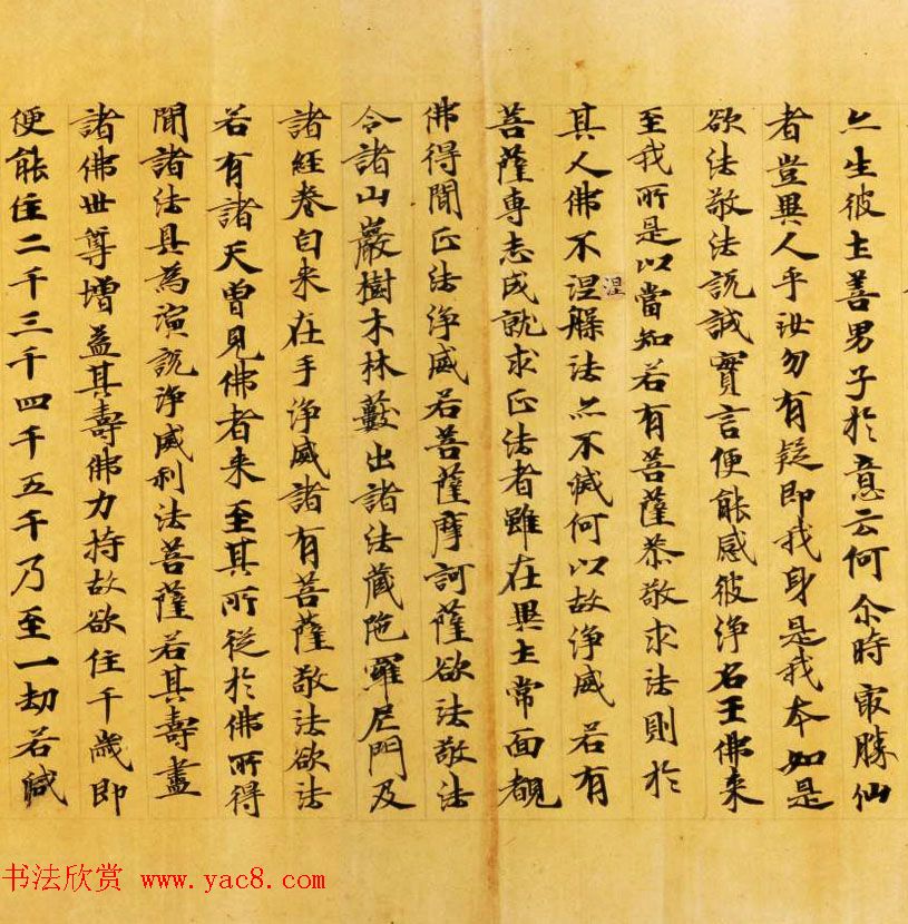 日本奈良写经极品之作《集一切福德三昧经卷第二》