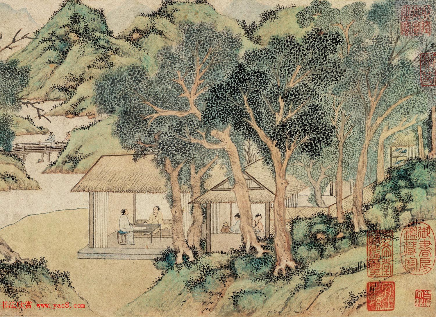 文徵明字画赏析《浒溪草堂图》