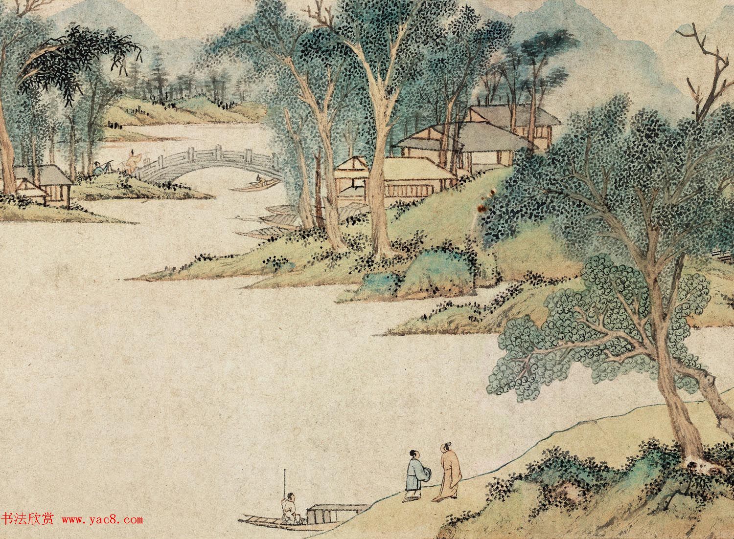 文徵明字画赏析《浒溪草堂图》