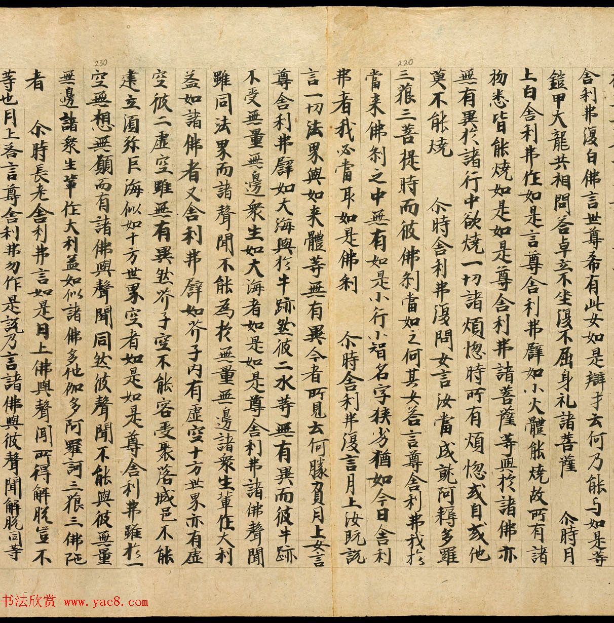 敦煌净土寺藏经《月上女经》上下卷