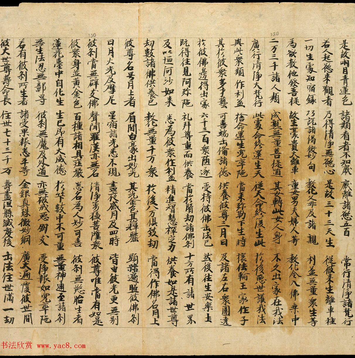 敦煌净土寺藏经《月上女经》上下卷