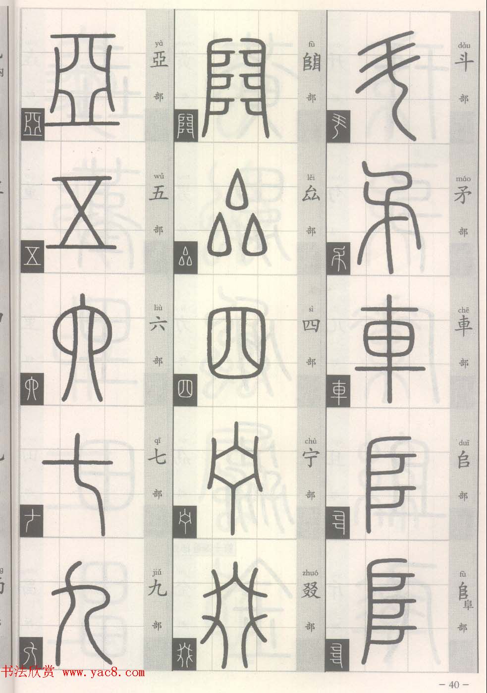 篆经-篆书书写与辨识上篇:部首源流诀