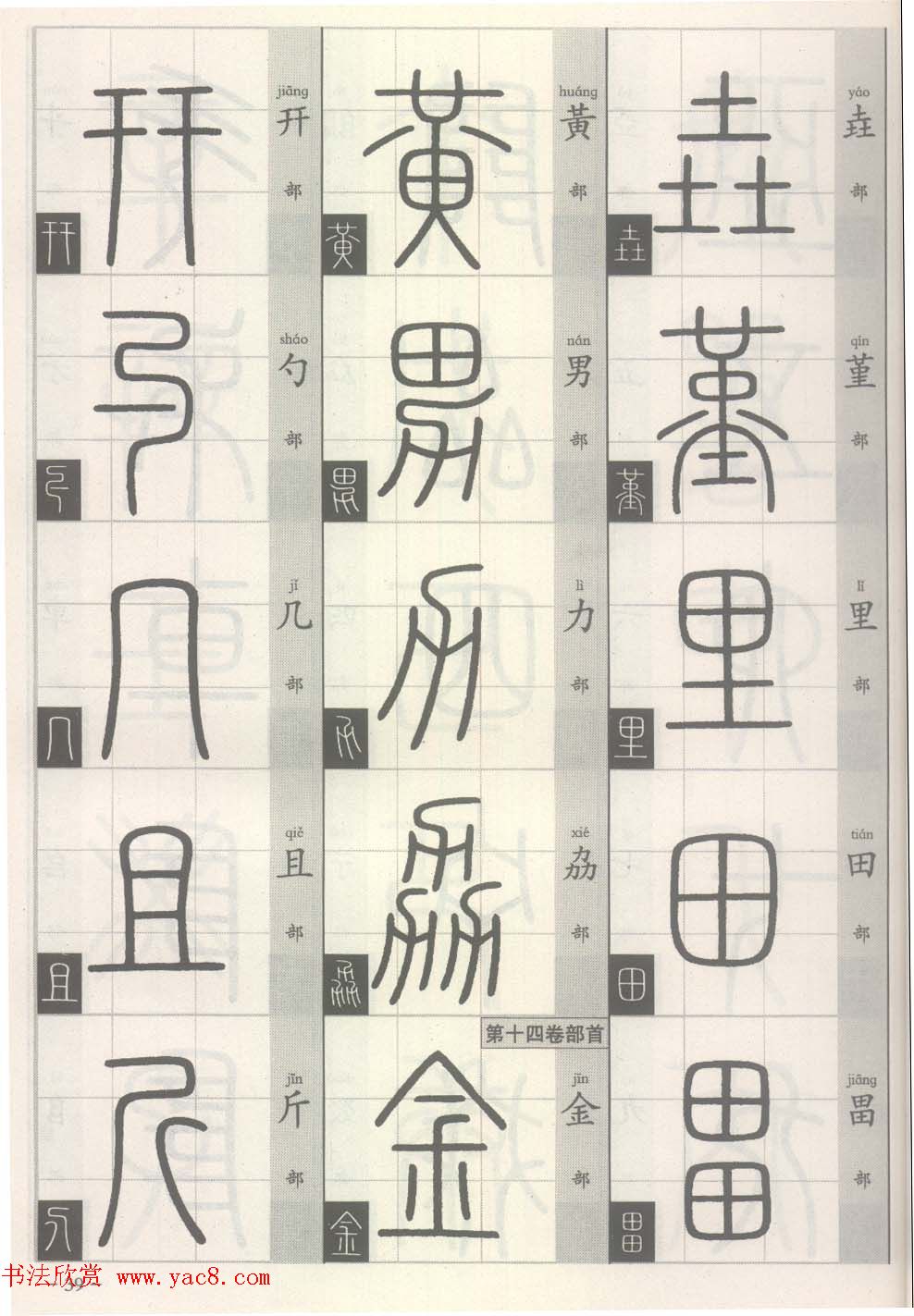 篆经-篆书书写与辨识上篇:部首源流诀