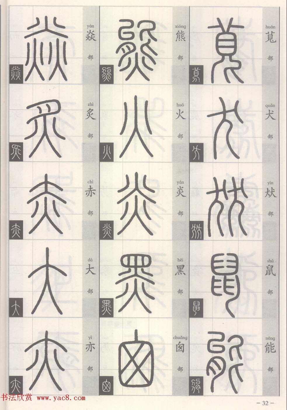 篆经-篆书书写与辨识上篇:部首源流诀