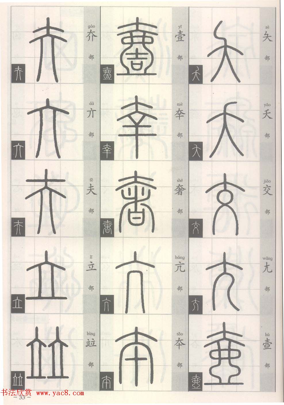 篆经-篆书书写与辨识上篇:部首源流诀