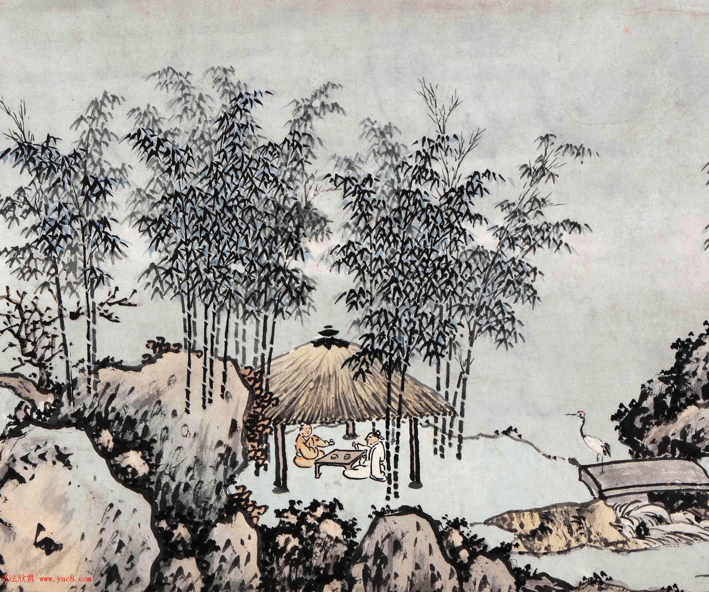 沈周书画巨制《有竹庄中秋赏月图卷》 沈周书画巨制《有竹庄中秋赏月图卷》