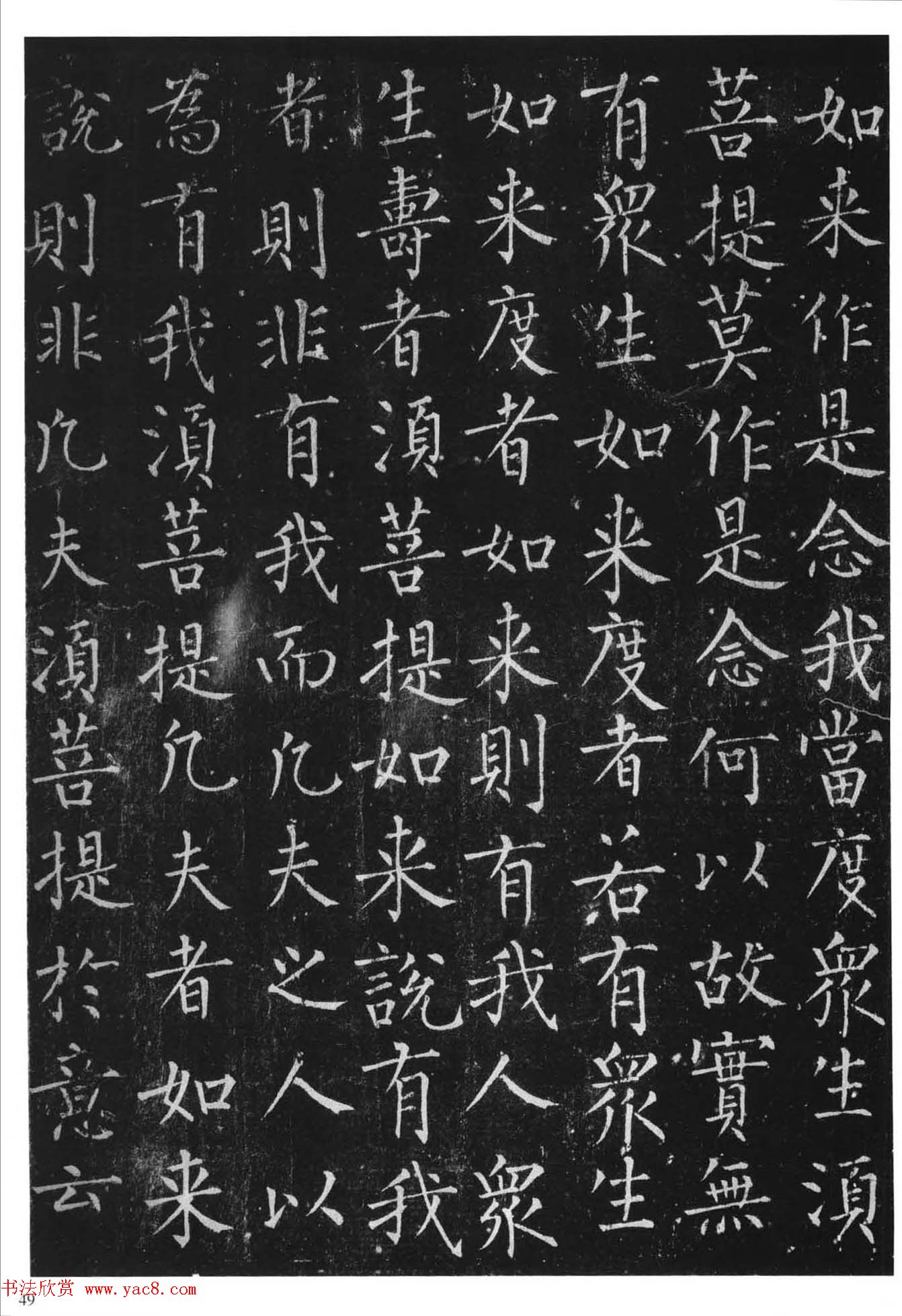 柳体楷书字帖《柳公权金刚经》