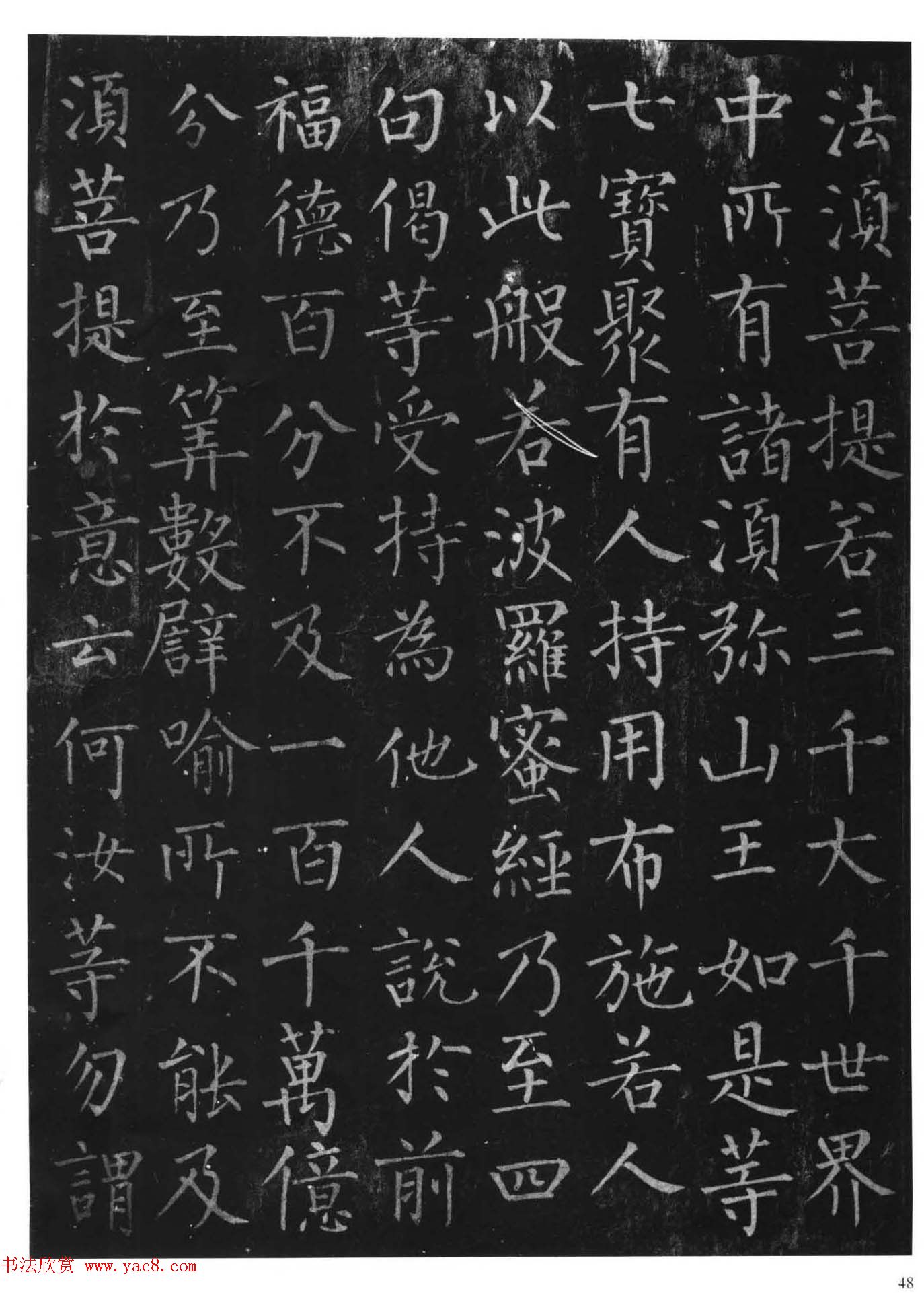 柳体楷书字帖《柳公权金刚经》