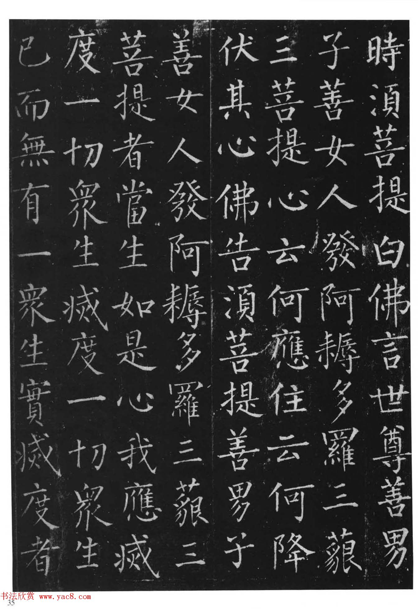 柳体楷书字帖《柳公权金刚经》