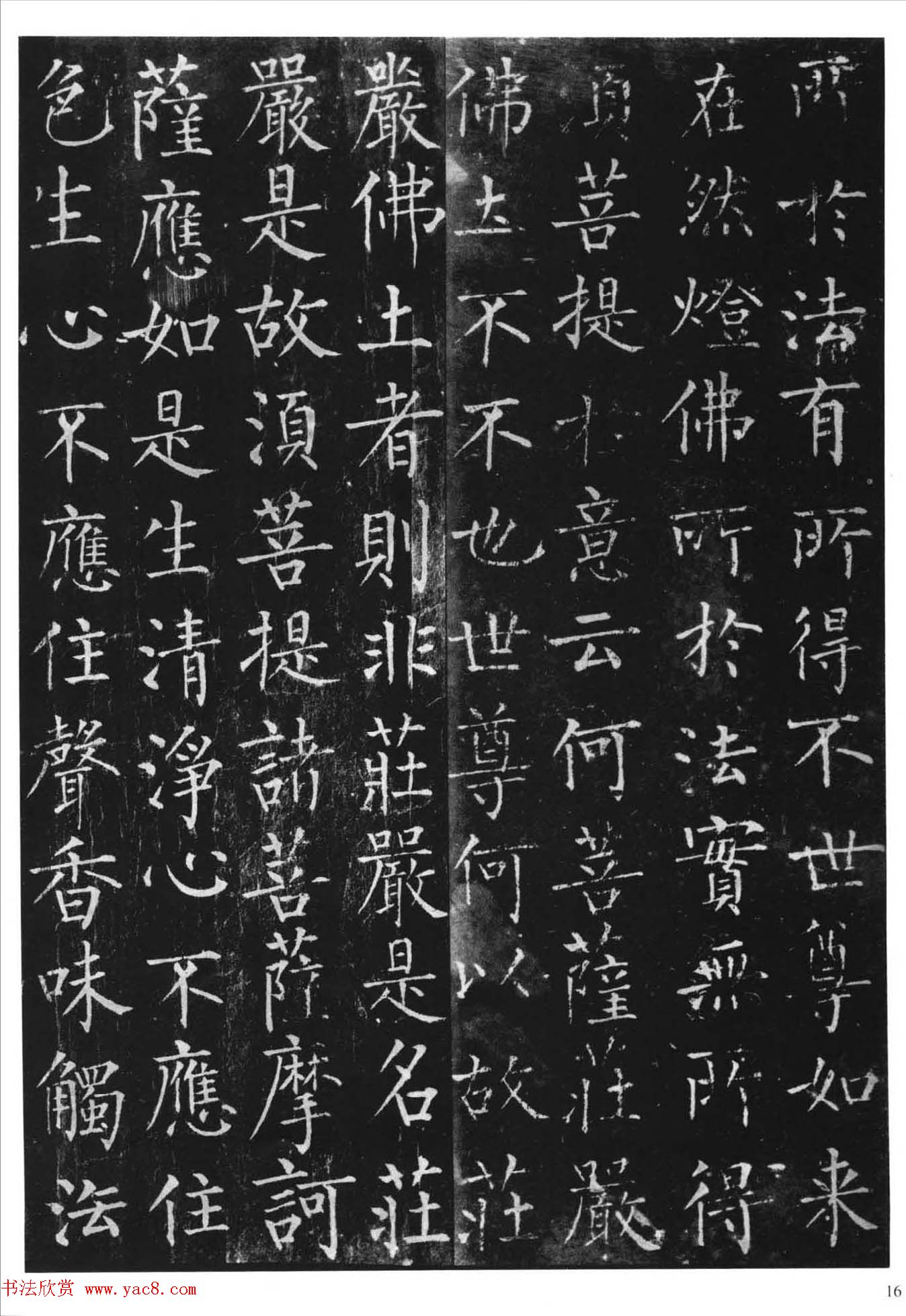 柳体楷书字帖《柳公权金刚经》