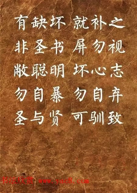 柳体楷书欣赏《李毓秀弟子规》