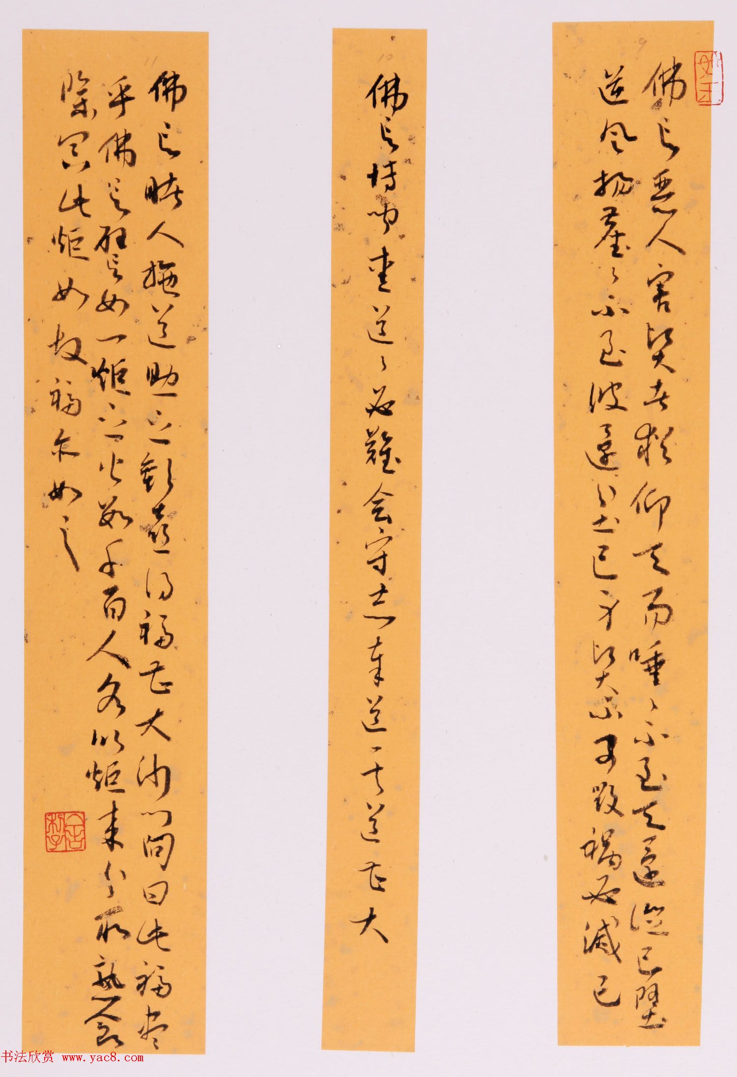 于风雷草书钞四十二章经