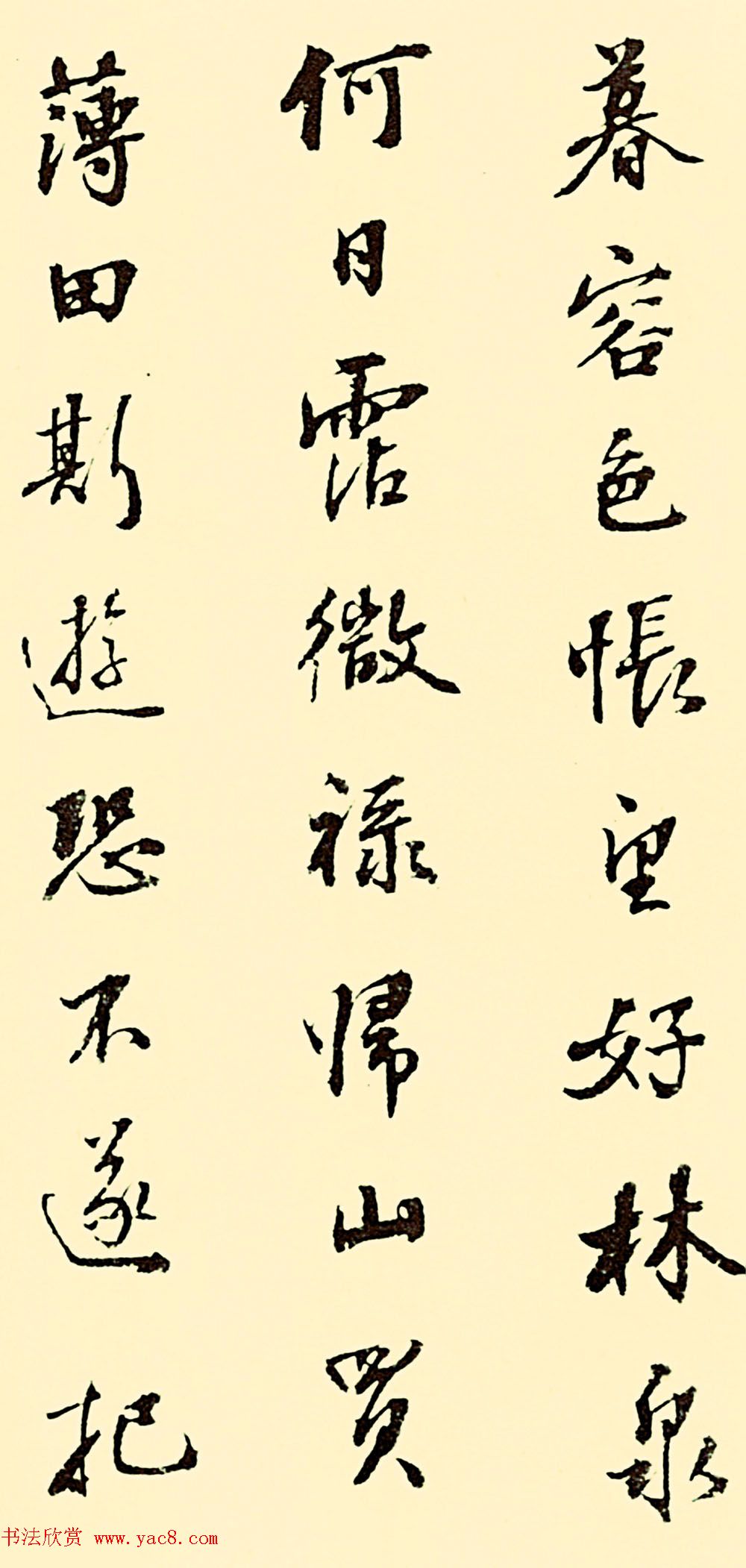 清代张照行书作品《杜甫诗十五首》