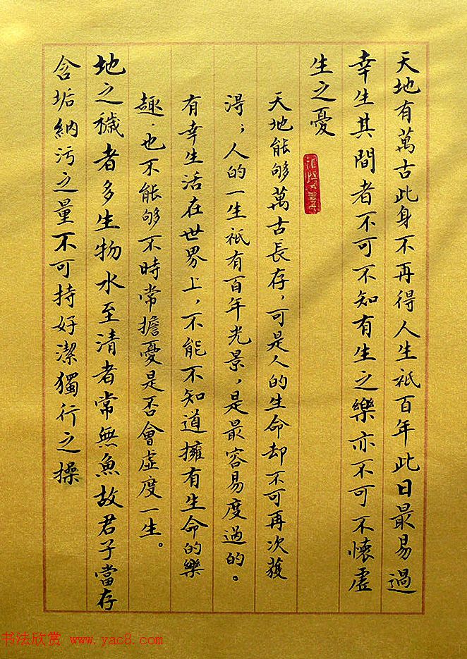 丁其明小楷书法册页《菜根潭今释》