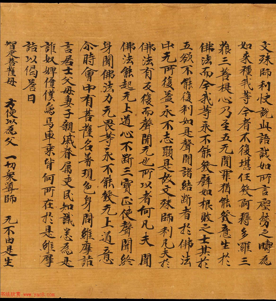 敦煌遗书精选《维摩诘所说经卷中》