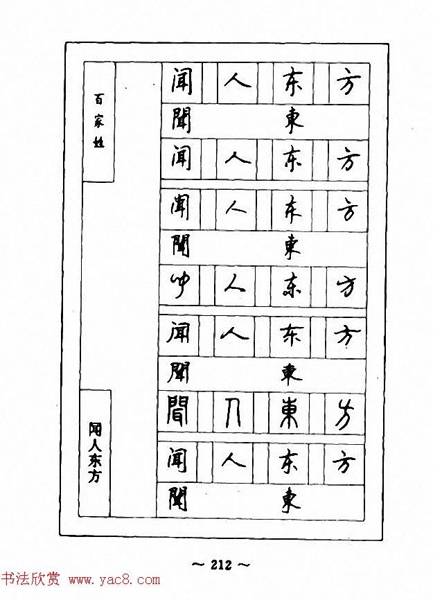 钢笔七体字帖《顾仲安书百家姓》