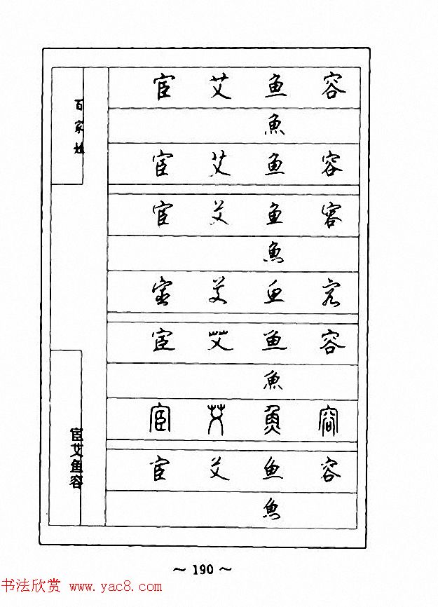 钢笔七体字帖《顾仲安书百家姓》
