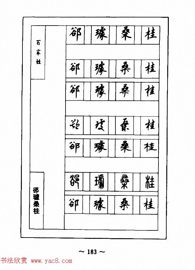 钢笔七体字帖《顾仲安书百家姓》