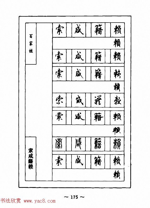 钢笔七体字帖《顾仲安书百家姓》
