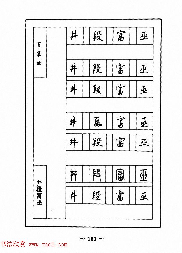 钢笔七体字帖《顾仲安书百家姓》