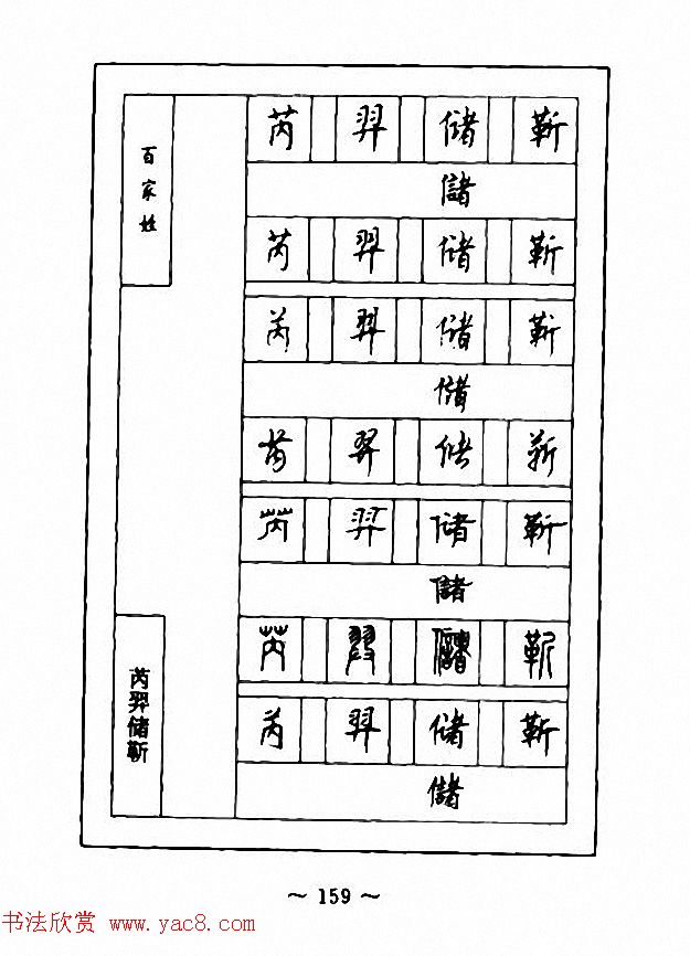 钢笔七体字帖《顾仲安书百家姓》
