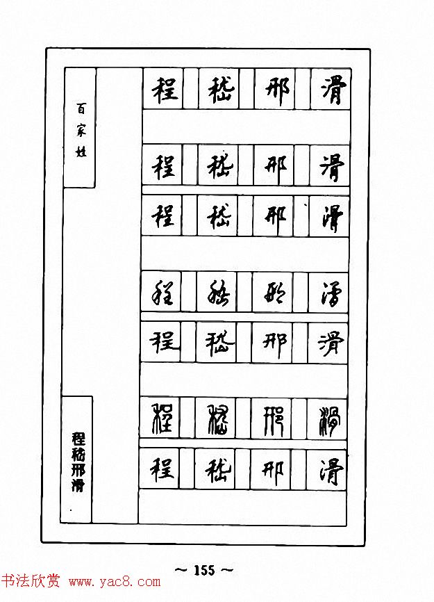 钢笔七体字帖《顾仲安书百家姓》