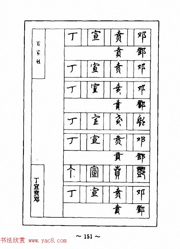钢笔七体字帖《顾仲安书百家姓》