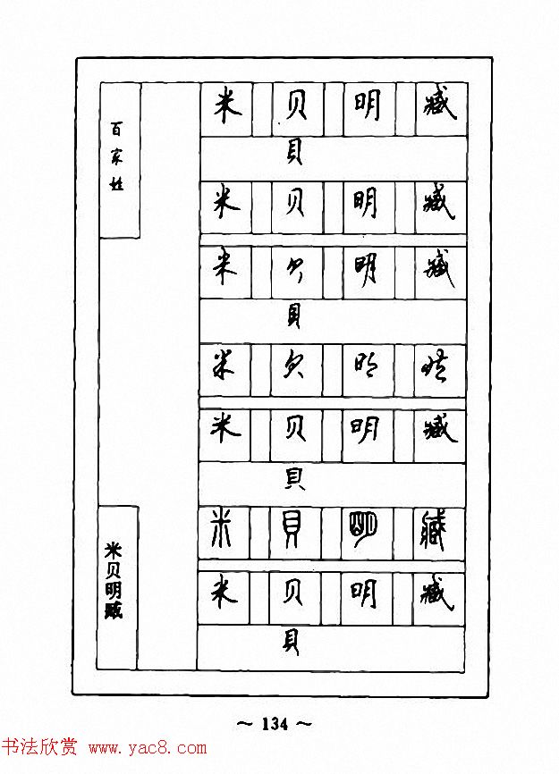 钢笔七体字帖《顾仲安书百家姓》