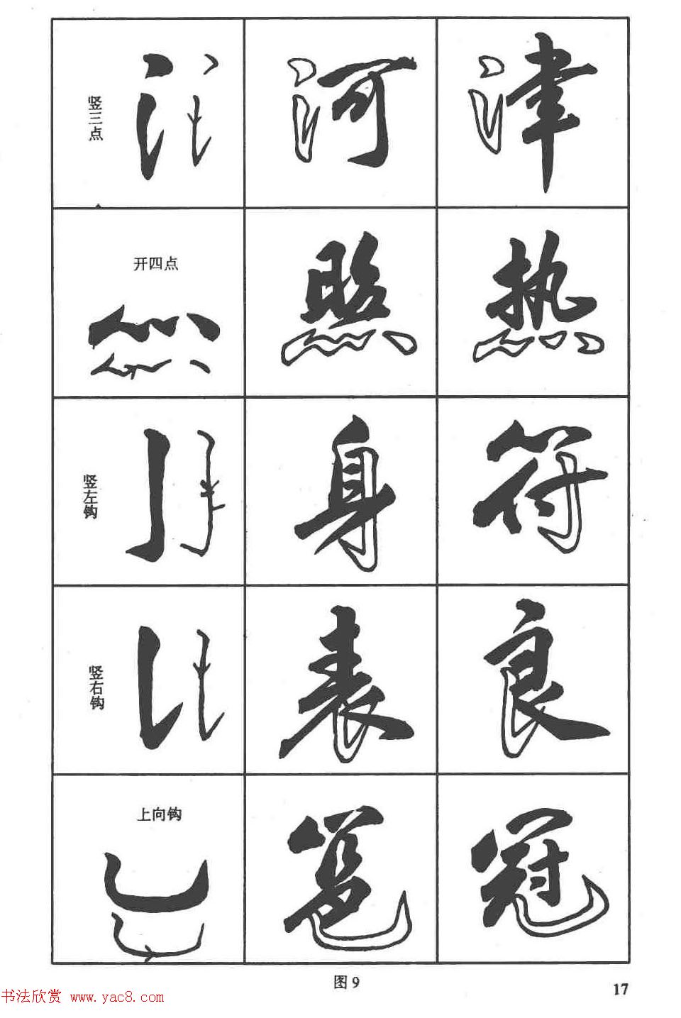 卢定山书法字帖《行书入门字谱》