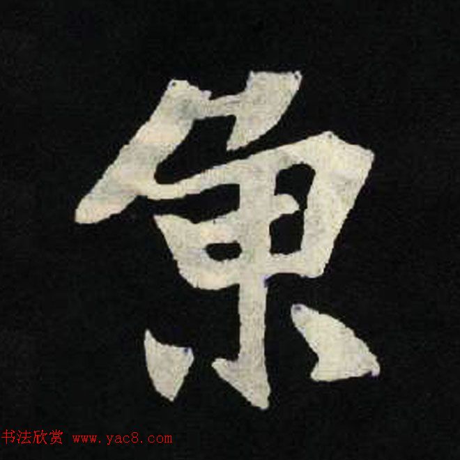 放大魏楷字帖《张黑女墓志单字帖》