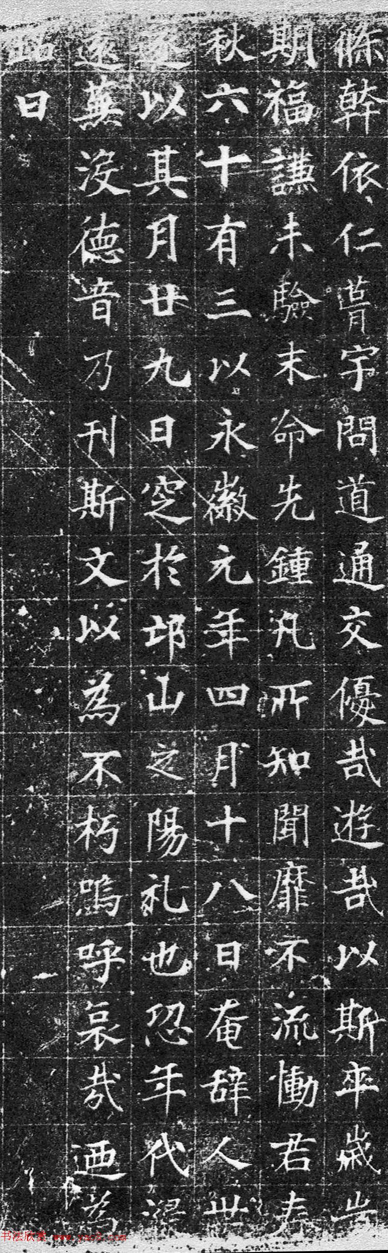 唐代楷书石刻欣赏《大唐乐达墓志》