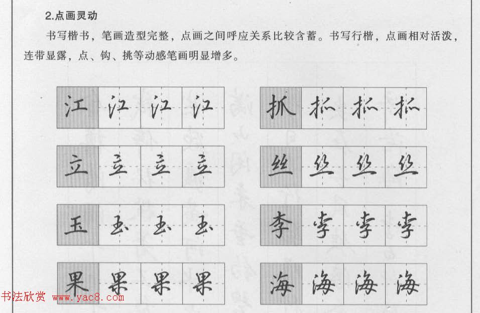 钢笔行书入门教材