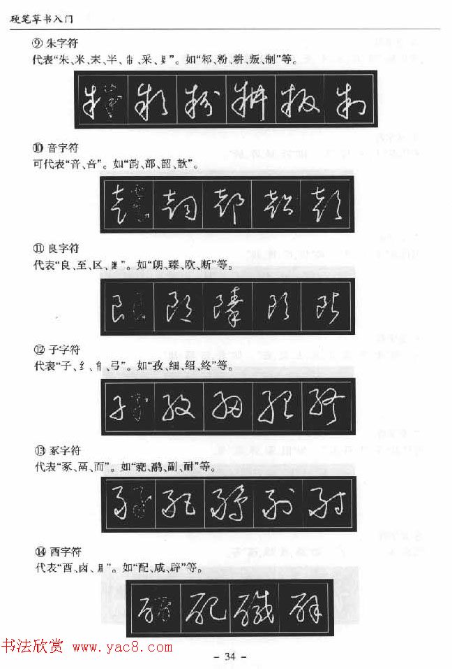 硬笔书法丛书《硬笔草书入门》